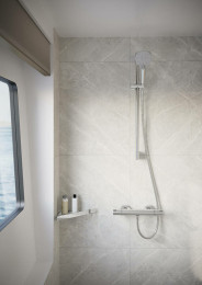 Смеситель для душа Hansgrohe Ecostat Comfort 13116700 с термостатом белый матовый