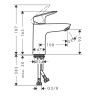 Смеситель для раковины Hansgrohe Logis 71107670 черный матовый