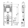 Комплект унитаза BelBagno Uno BB3105CHR/SC с инсталляцией Tece Profil 9400412