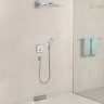 Шланговое подключение Hansgrohe Fixfit Square 26455140 с клапаном обратного тока Полированная бронза