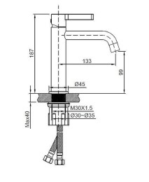 Смеситель для раковины Vincea Villa VBF-1VL1GM