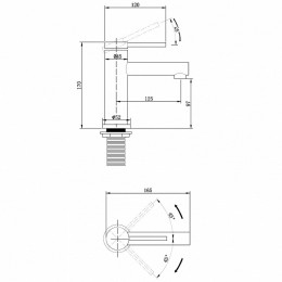 Смеситель для раковины Abber Emotion AF8810G
