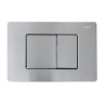 Комплект унитаза Abber Bequem AC1100T-AC0105-AC0120MCH с сиденьем Микролифт и клавишей смыва цвет Матовый хром