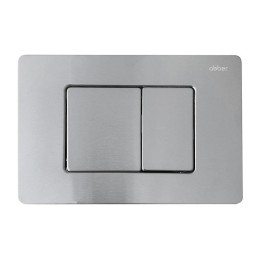 Комплект унитаза Abber Bequem AC1100T-AC0105-AC0120MCH с сиденьем Микролифт и клавишей смыва цвет Матовый хром