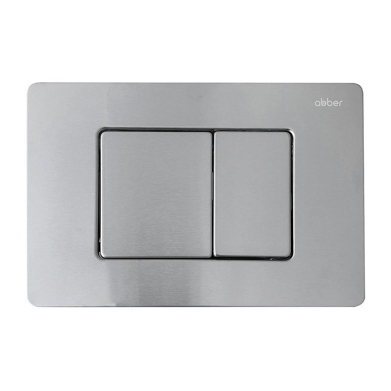 Комплект унитаза Abber Bequem AC1100T-AC0105-AC0120MCH с сиденьем Микролифт и клавишей смыва цвет Матовый хром