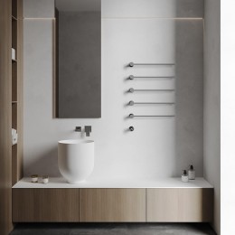 Электрический полотенцесушитель Abber Charme AH4005 цвет Хром