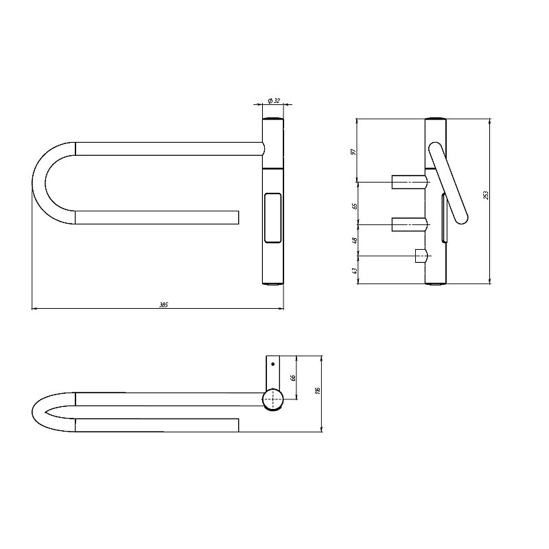 Электрический полотенцесушитель Vincea 39х25 VTD-1P1WE