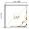 Душевой уголок Cezares Molveno 130x120 MOLVENO-AH-22-130/120-C-GM-IV