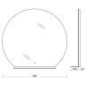 Зеркало BelBagno SPC-RNG-900-LED-TCH-MENS с подсветкой