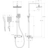 Душевая система BelBagno Ardente ARDENTE-VSCM-CRM