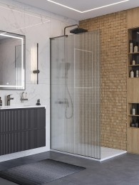 Душевая перегородка BelBagno Uno 100 UNO-L-1-TB-100-FL-GM