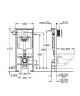 Комплект унитаза Ceramicanova Forma CN3009 с инсталляцией Grohe Rapid SL 38772001 с сиденьем Микролифт и клавишей смыва Хром