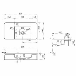 Раковина Vincea 80 VWB-6S480MW