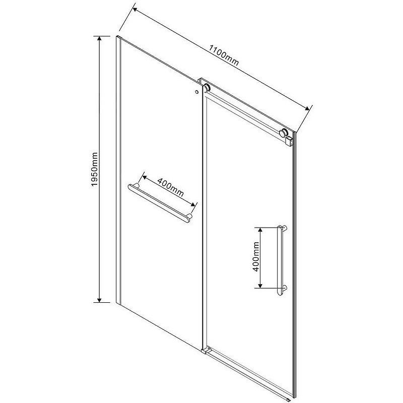 Душевая дверь Vincea Como Soft 110 VDS-1CS110CL