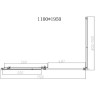 Душевой уголок Vincea Slim-N 110x80 VSR-4SN8011CLGM
