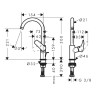 Смеситель для раковины Hansgrohe Logis 71130670 черный матовый