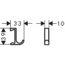 Крючок Hansgrohe WallStoris 27929700 белый матовый