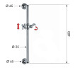 Душевая штанга Remer 317L цвет Хром