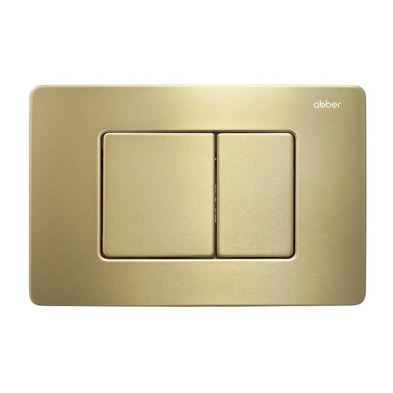 Комплект унитаза Abber Bequem AC1100T-AC0105-AC0120MMG с сиденьем Микролифт и клавишей смыва цвет Золото матовое