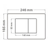 Комплект унитаза Abber Bequem AC1100T-AC0105-AC0120MMG с сиденьем Микролифт и клавишей смыва цвет Золото матовое
