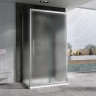 Душевой уголок Abber Schwarzer Diamant 150x75 AG30150MH-S75M-S75M профиль Хром стекло матовое