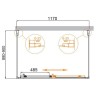 Душевой уголок Cezares Molveno 120x90 MOLVENO-AH-12-120/90-C-BORO-IV