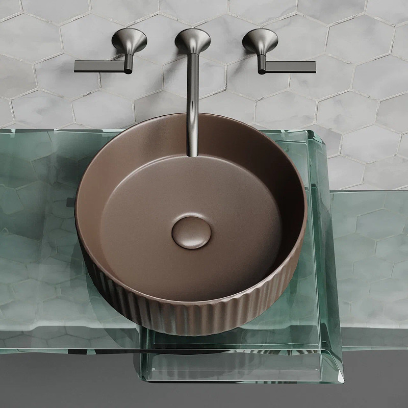 Раковина-чаша Ceramicanova Element 36 CN6057MDB Темно-коричневая матовая