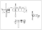 Смеситель для ванны Boheme Qubic 474-2-CB