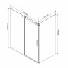 Душевой уголок Vincea Como 120х90 VSR-1C9012CGB