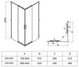 Душевой уголок Vincea Soft 2 90x90 VSS-3SO2900CLB