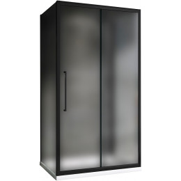 Душевой уголок Abber Schwarzer Diamant 140x80 AG30140BMH-S80BM-S80BM профиль Черный стекло матовое