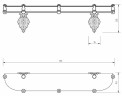 Стеклянная полка Migliore Elisabetta 17003