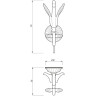 Крючок Migliore Luxor 26123
