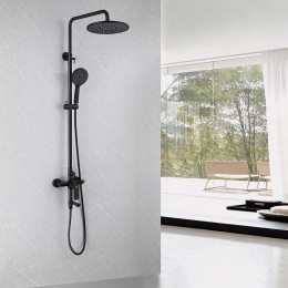 Душевая система Abber Weiss Insel AF8016BL цвет Черный матовый