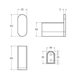 Крючок Cezares Stylus STYLUS-HK-NOP