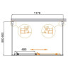 Душевой уголок Cezares Molveno 120x90 MOLVENO-AH-12-120/90-C-GM-IV