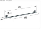 Полотенцедержатель Remer Guest GS30BG цвет Золото брашированное