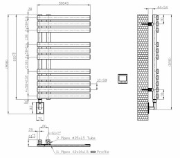 Электрический полотенцесушитель Boheme Venturo 721-MW