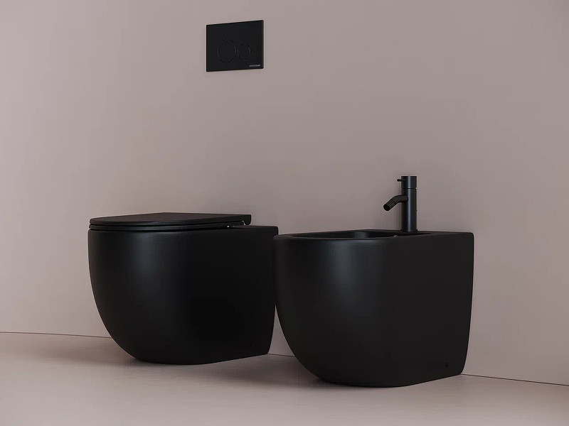 Биде Ceramicanova Metropol CN4005MB Черное матовое