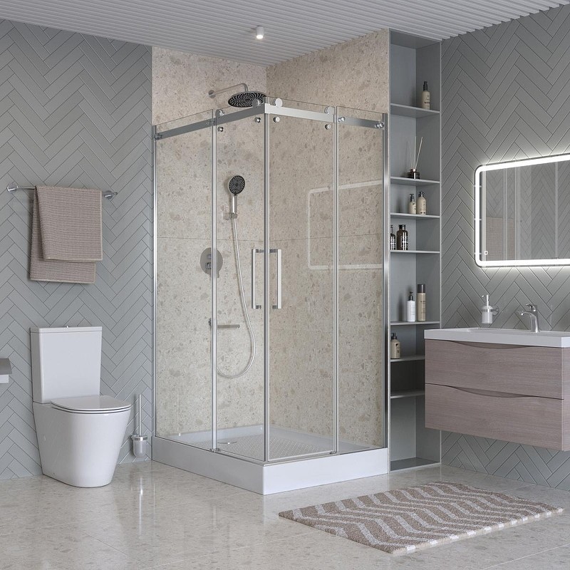 Душевой уголок BelBagno Marino 2 120x90 MARINO-2-AH-2-120/90-C-CR