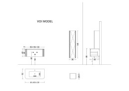 Раковина Boheme Armadi Art Voi 100 786-100-C