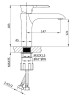Смеситель для раковины Vincea Esse VBF-1E1MB