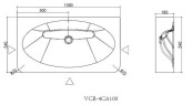 Раковина подвесная Vincea Каприз (Caprise) 100 VCB-4CA100MWLG