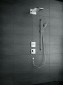 Смеситель для душа Hansgrohe ShowerSelect HighFlow 15760670 с термостатом черный матовый