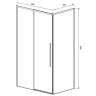 Душевой уголок Vincea Slim-N 120x80 VSR-4SN8012CLGM