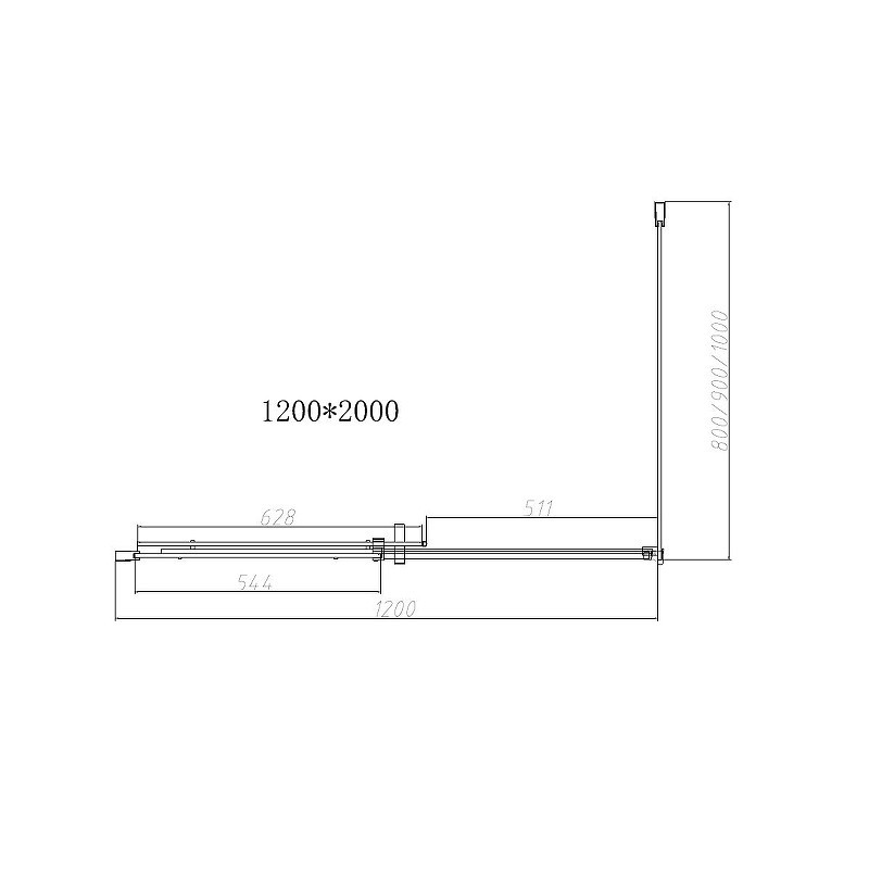 Душевой уголок Vincea Dice 120x90 VSR-4D9012CLB