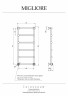 Электрический полотенцесушитель Migliore Colosseum 119х56 L 20283 цвет Золото