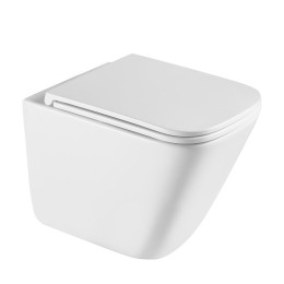 Комплект унитаза с инсталляцией Abber Rechteck AC1219TC-AC0105-AC0120 цвет Белый с сиденьем Микролифт