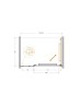 Душевая дверь Cezares Lux 110 LUX-B-FS-11-110-C-GM