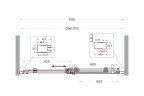 Душевая дверь BelBagno Marino 2 130 MARINO-2-BF-1-130-C-GM